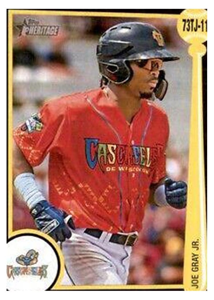 2022 Topps Heritage Minor League 1973 Topps Tarjetas Joe Gray Jr. #73TJ-11 card