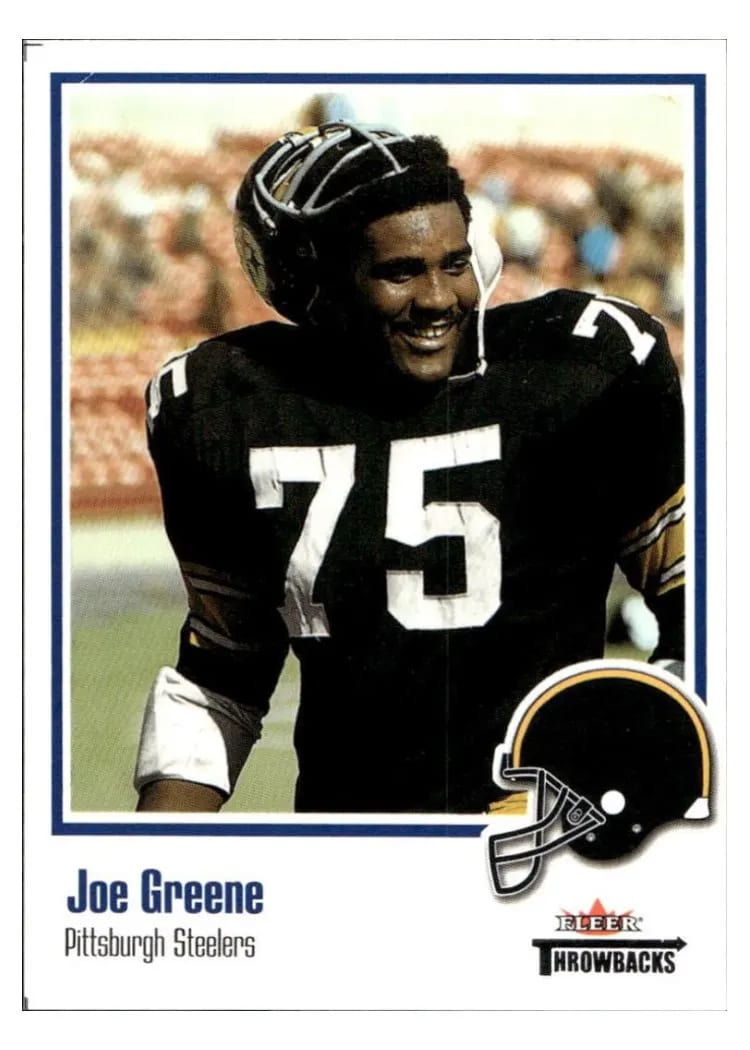2002 Fleer Throwbacks Joe Greene #20 card