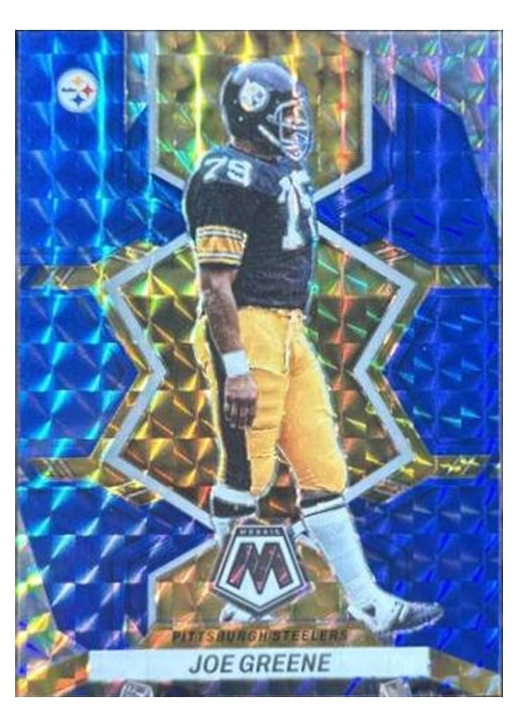 2022 Panini Mosaic Base Set Joe Greene Blue #168 card