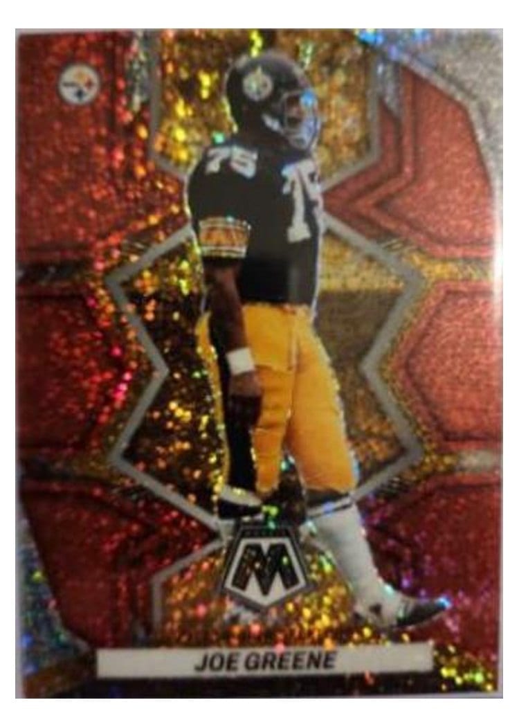 2022 Panini Mosaic Base Set Joe Greene Red Sparkle #168 card