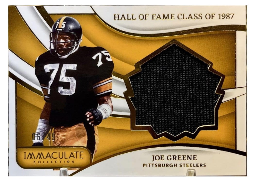 2024 Panini Immaculate Collection Immaculate HOF Jerseys Joe Greene #22 card
