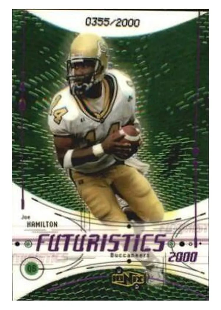 2000 Upper Deck Ionix Joe Hamilton #75 card
