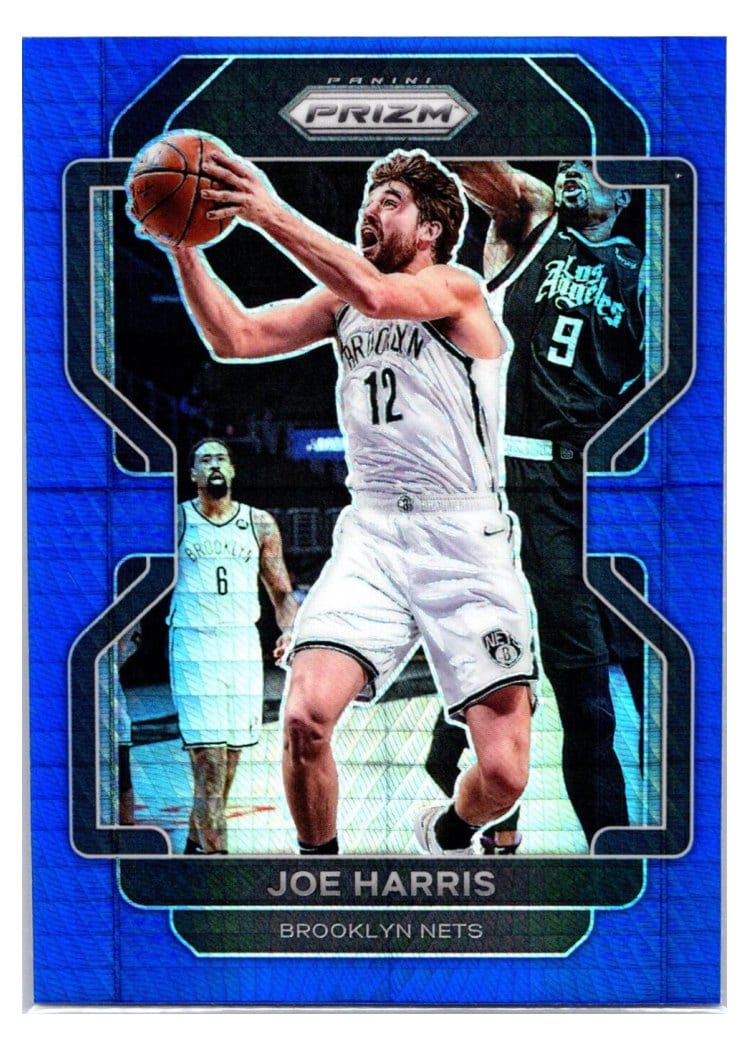 2021-22 Panini Prizm Base Set Joe Harris Blue Hyper Prizm #95 card