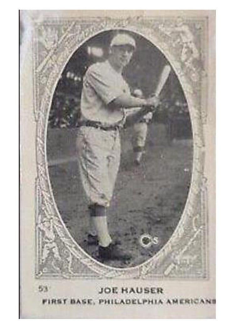 1922 Neilson's Chocolate Type I Joe Hauser #53 card