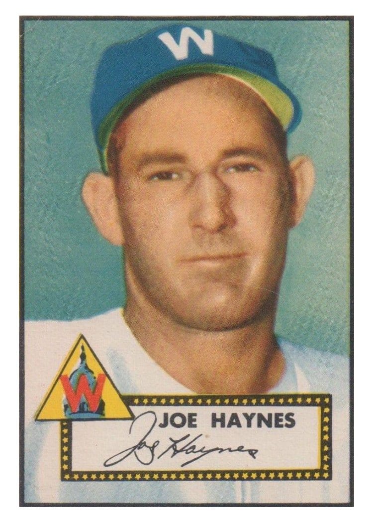 1952 Topps Joe Haynes Gray Back #145 card