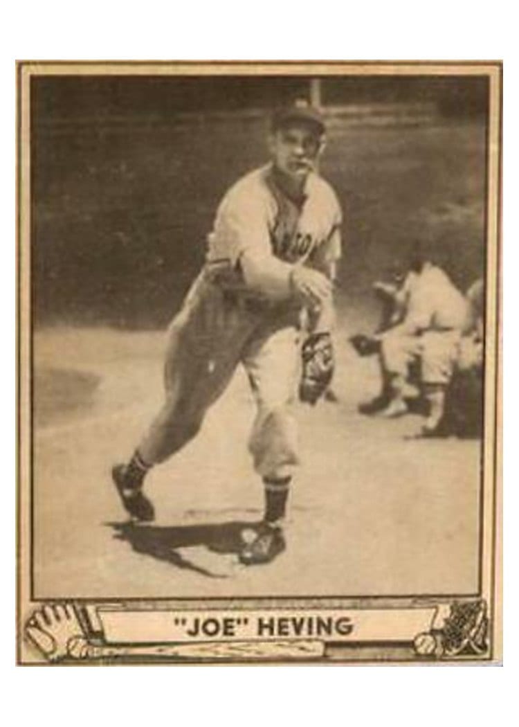 1940 Play Ball Joe Heving #35 card