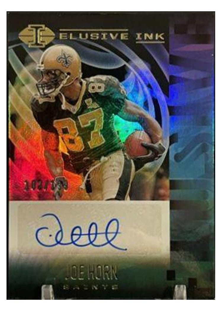 2021 Panini Illusions Elusive Ink Joe Horn #EI-JH card
