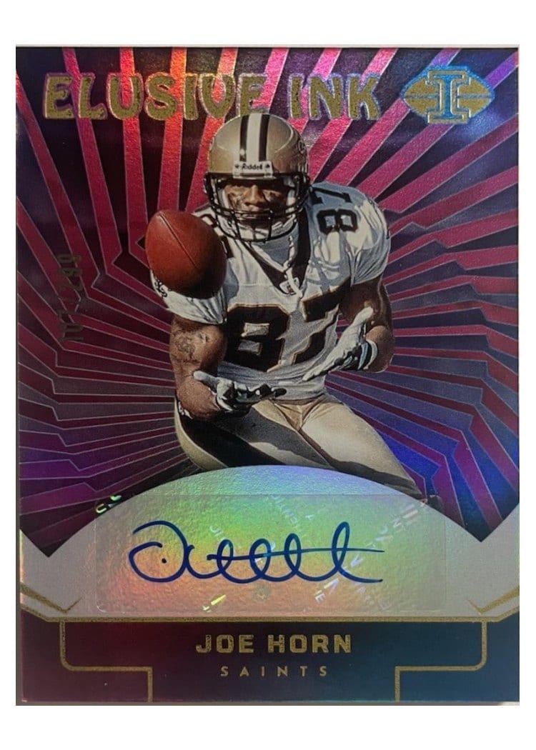 2024 Panini Illusions Elusive Ink Joe Horn #22 card