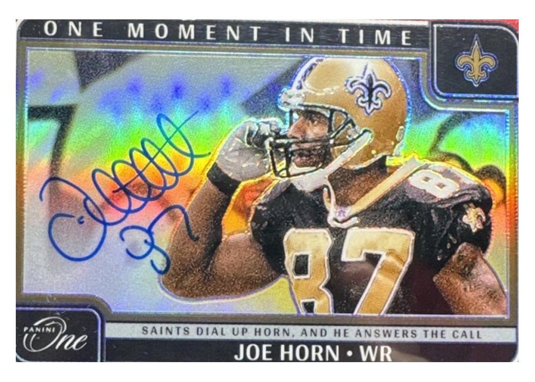 2024 Panini One One Moment in Time Autographs Joe Horn #396 card