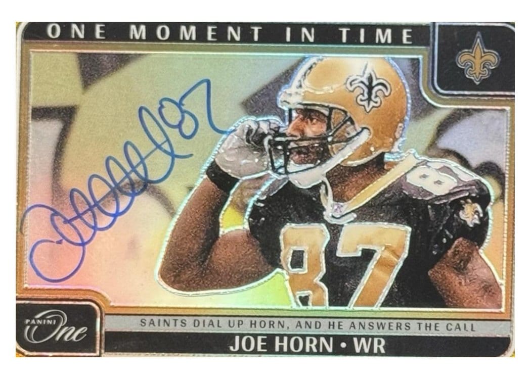 2024 Panini One One Moment in Time Autographs Joe Horn #396 card
