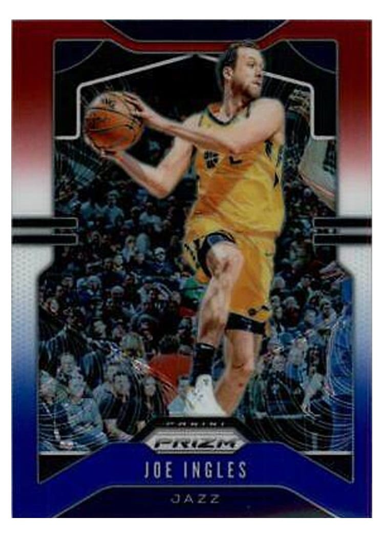 2019-20 Panini Prizm Base Set Joe Ingles Red, White, and Blue Prizm #173 card