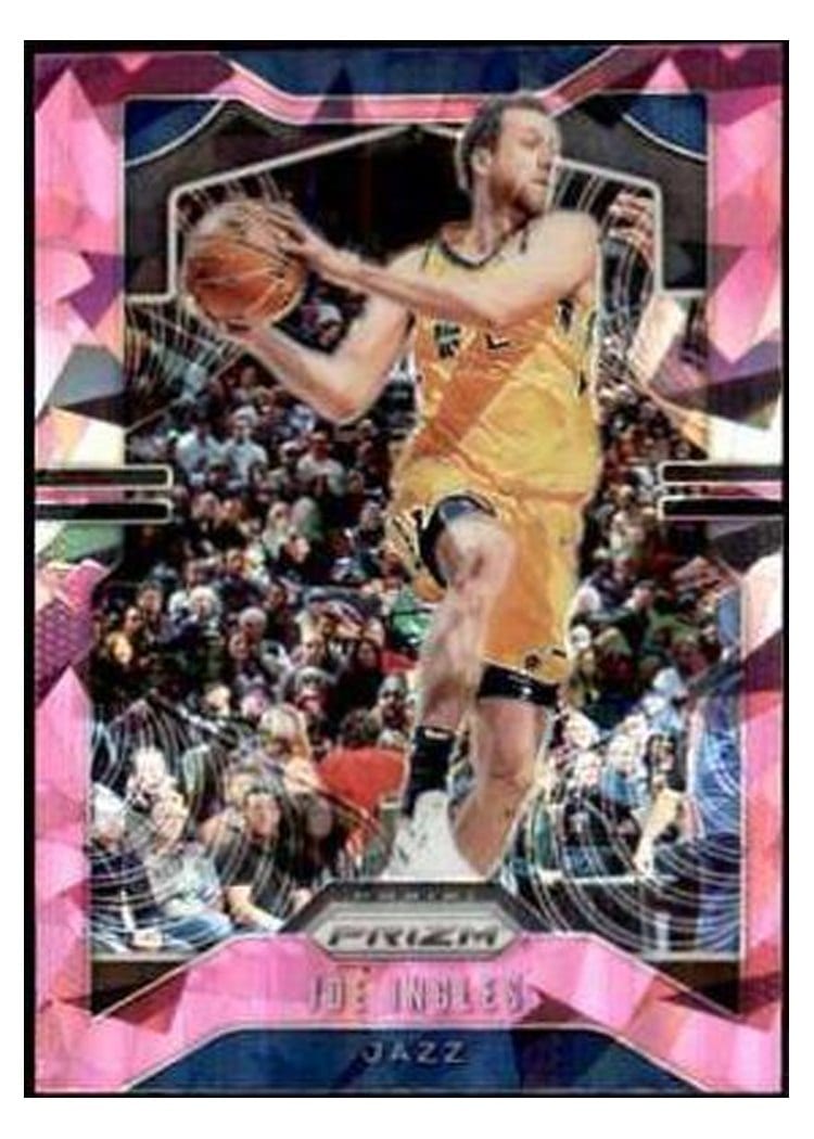 2019-20 Panini Prizm Base Set Joe Ingles Pink Ice Prizm #173 card