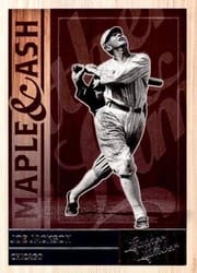 2019 Panini Leather & Lumber Maple and Ash Joe Jackson #MA-4 card