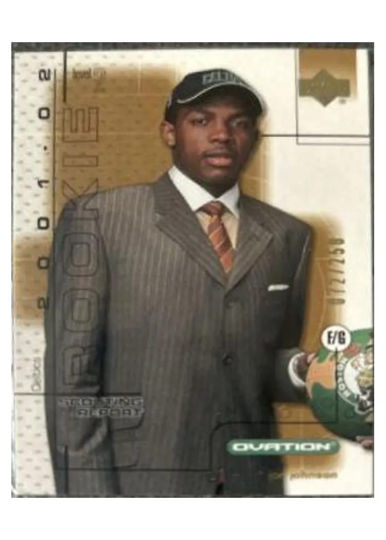 2001 Upper Deck Ovation Joe Johnson Scouting Report #112