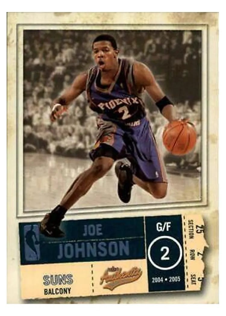 2004 Fleer Authentix Joe Johnson #39 card