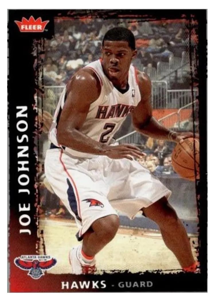 2008 Fleer Joe Johnson #52 card