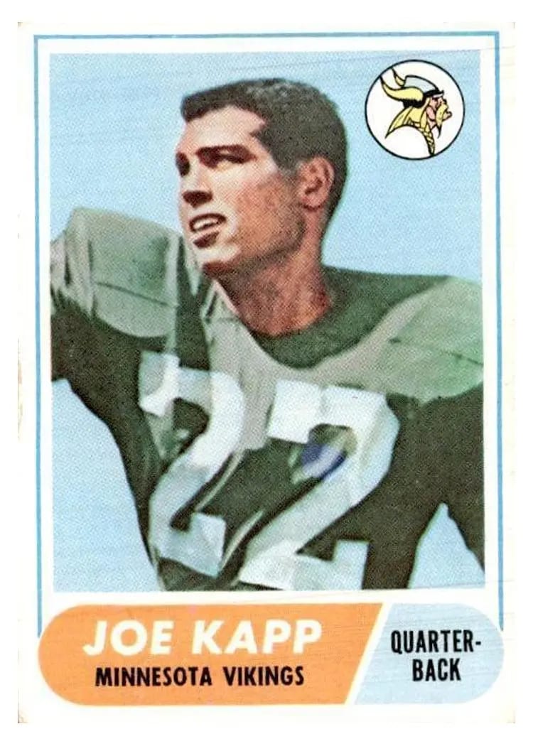 1968 Topps Joe Kapp #159 card