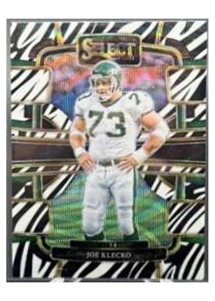 2023 Panini Select Base Set Joe Klecko Zebra Prizm #76 card