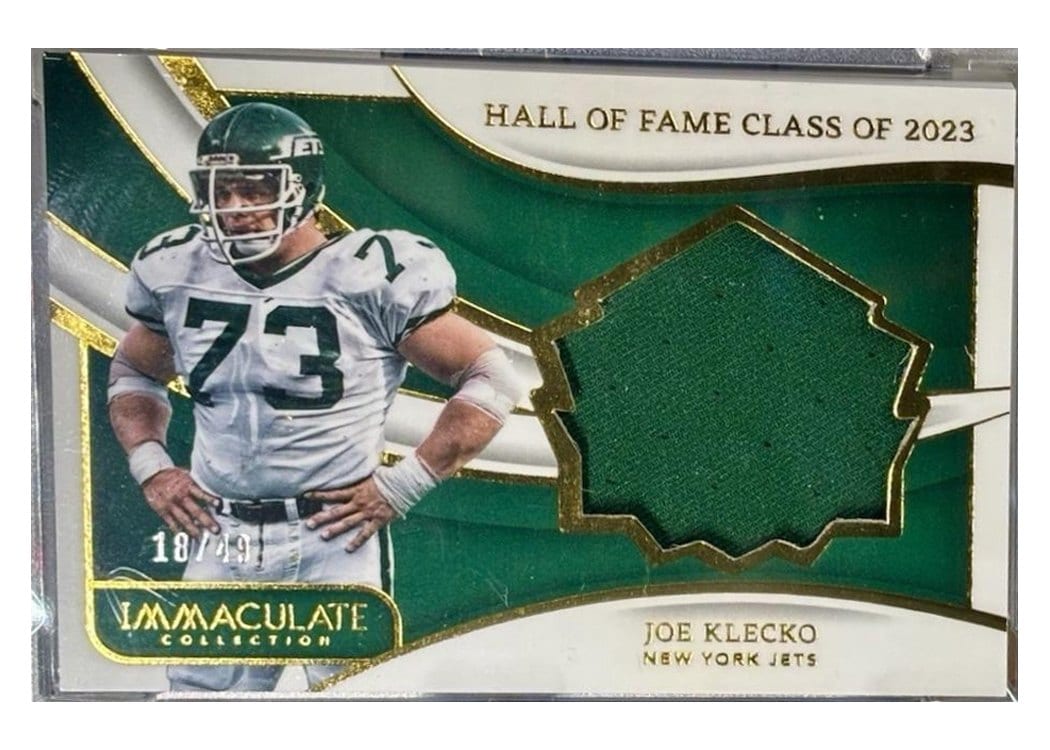 2024 Panini Immaculate Collection Immaculate HOF Jerseys Joe Klecko #23 card