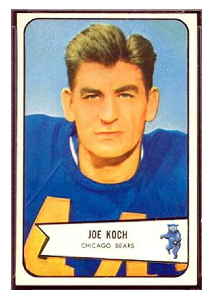 1954 Bowman Joe Koch #127 card