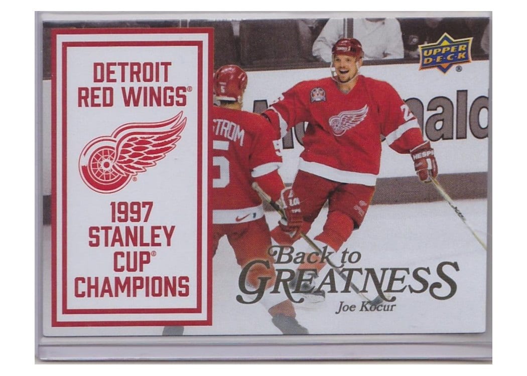 2025-26 Upper Deck Detroit Red Wings Centennial Back To Greatness Joe Kocur #B2G-JK card