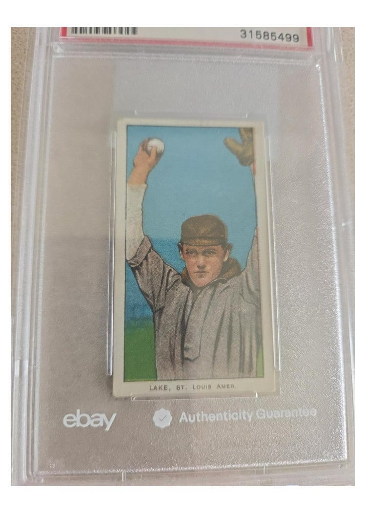 1909 T206 Sweet Caporal 350-460 Factory 30 Joe Lake card