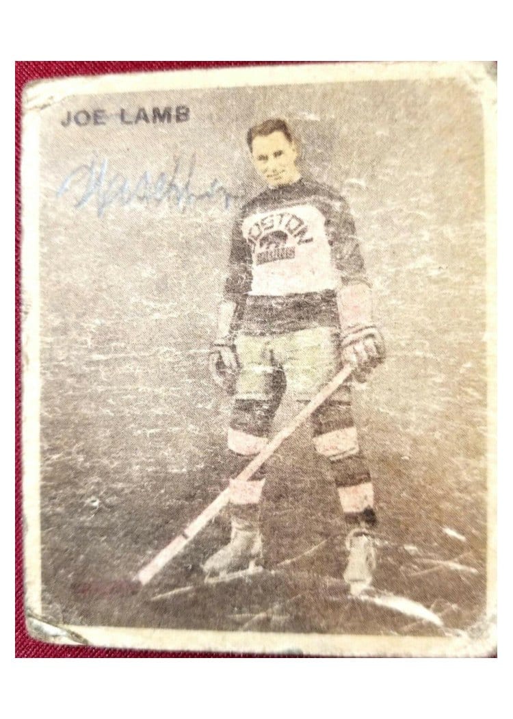 1933 World Wide Gum Ice Kings Joe Lamb #41 card