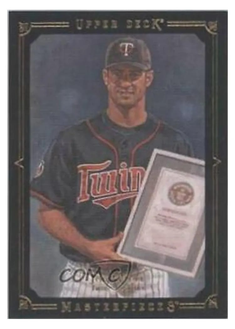 2008 Upper Deck Masterpieces Joe Mauer #50 card