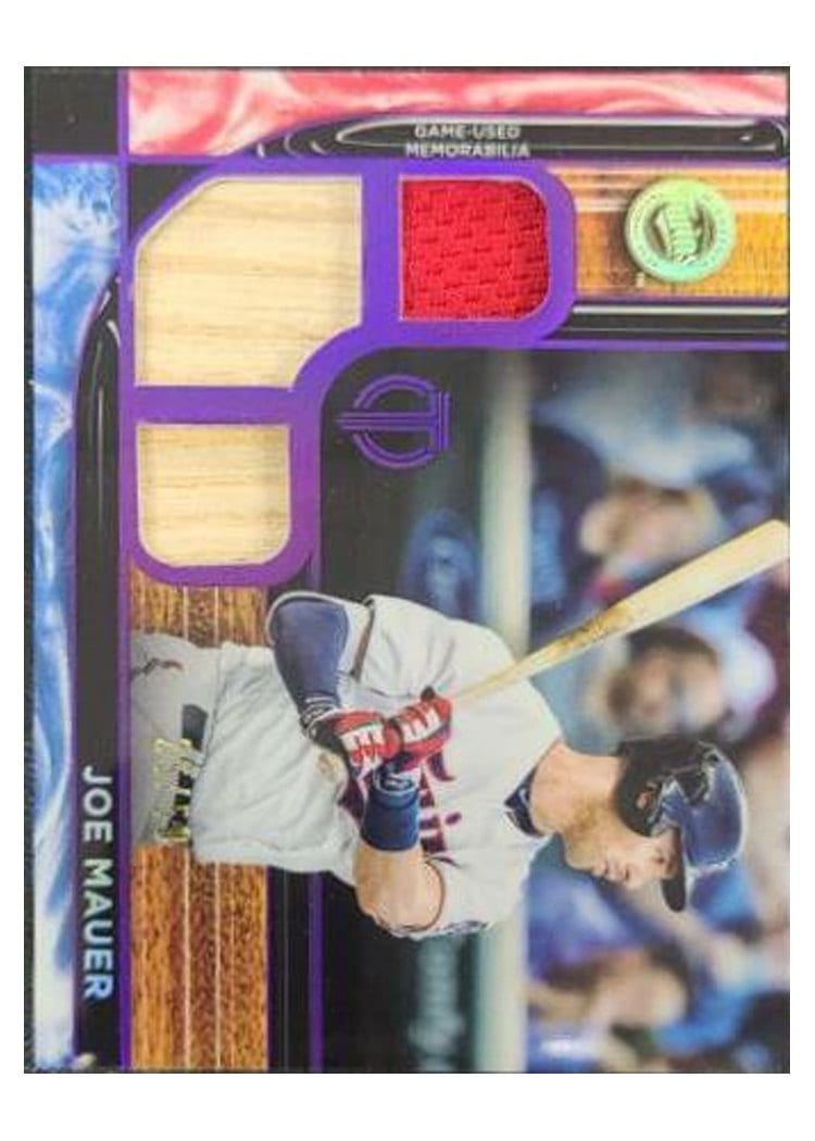 2022 Topps Tribute Triple Relics Joe Mauer #TTR-JM card