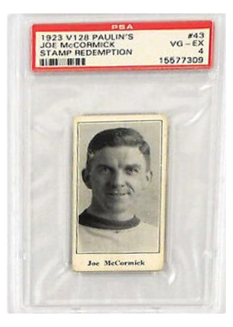 1923 V128 Paulin's Joe McCormick Stamp Redemption #43 card