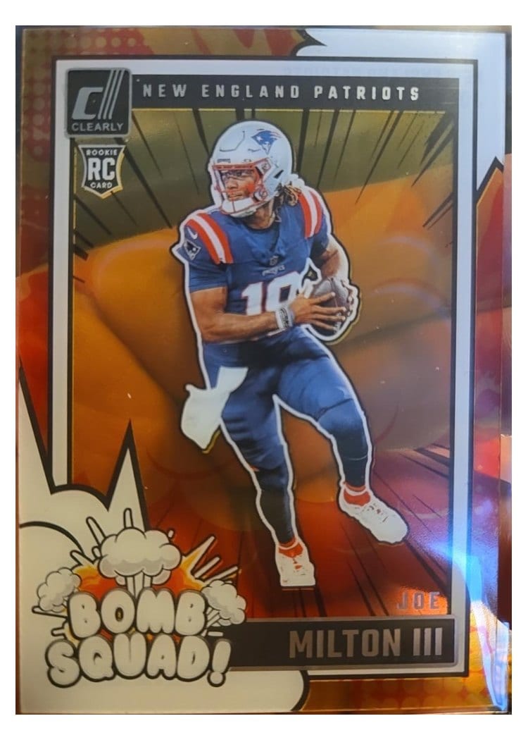 2024 Clearly Donruss Bomb Squad Joe Milton III #7 card