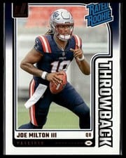 2024 Donruss Rated Rookies Throwback Joe Milton III #9 card