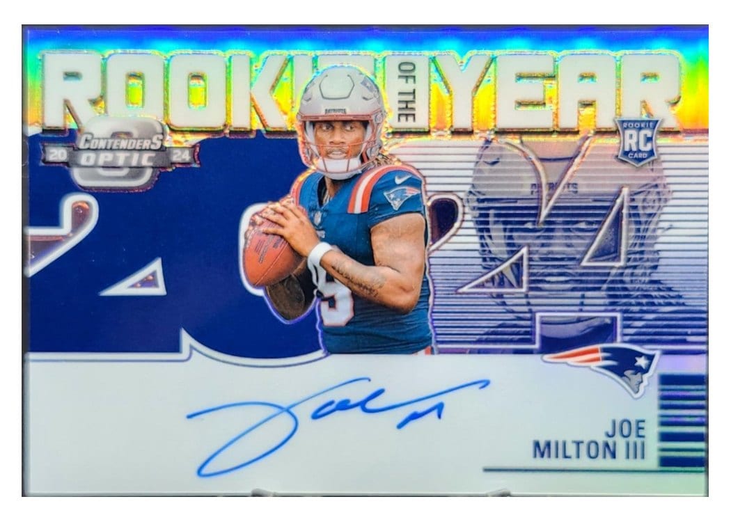 2024 Panini Contenders Optic Rookie of the Year Contenders Joe Milton III #4 card