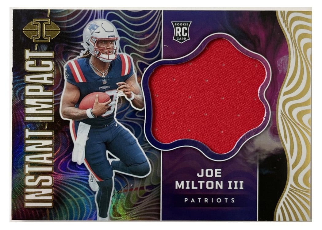 2024 Panini Illusions Instant Impact Relics Joe Milton III #10 card