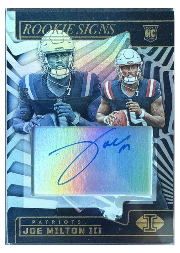 2024 Panini Illusions Rookie Signs Joe Milton III #4