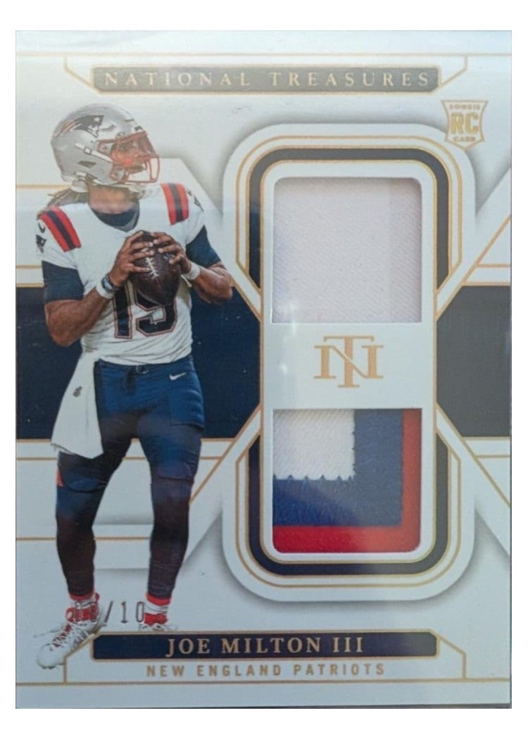 2024 Panini National Treasures Base Set Joe Milton III #161 card