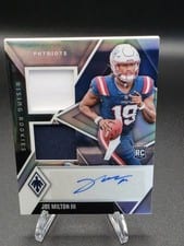 2024 Panini Phoenix Rising Rookie Dual Patch Autographs Joe Milton III #RRDP-JMN card
