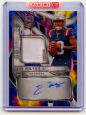 2024 Panini Spectra Aspiring Patch Autographs Joe Milton III #APA-JMN card