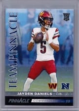 2024 Panini Encore Team Pinnacle Joe Milton III/Jayden Daniels #13 card