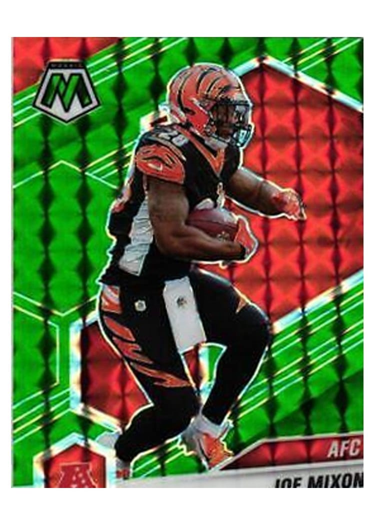 2021 Panini Mosaic Base Set Joe Mixon Green Fluorescent #234 card