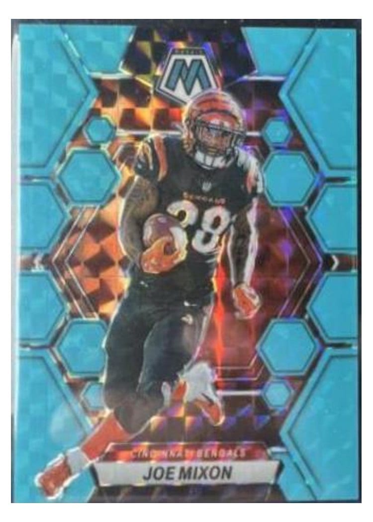 2023 Panini Mosaic Base Set Joe Mixon Blue Fluorescent #41 card