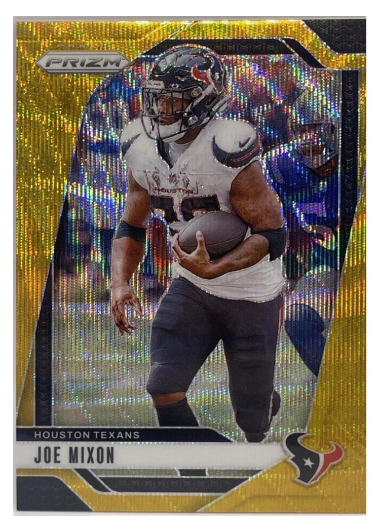 2024 Panini Prizm Base Set Joe Mixon Wave Gold #112 card