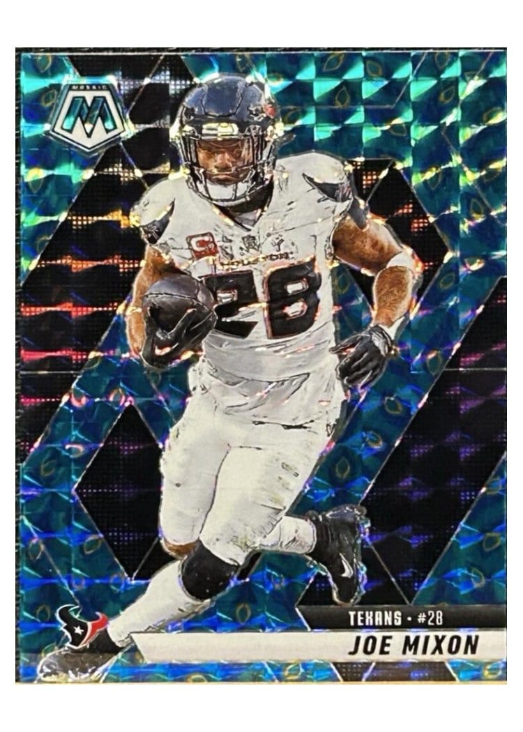 2025 Panini Mosaic Base Set Joe Mixon Choice Peacock #120 card