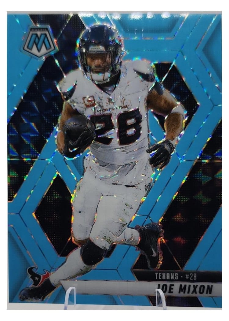 2025 Panini Mosaic Base Set Joe Mixon Blue Fluorescent #120 card