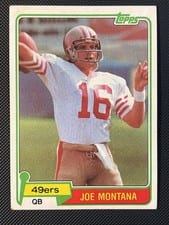 1981 Topps Joe Montana #216 card