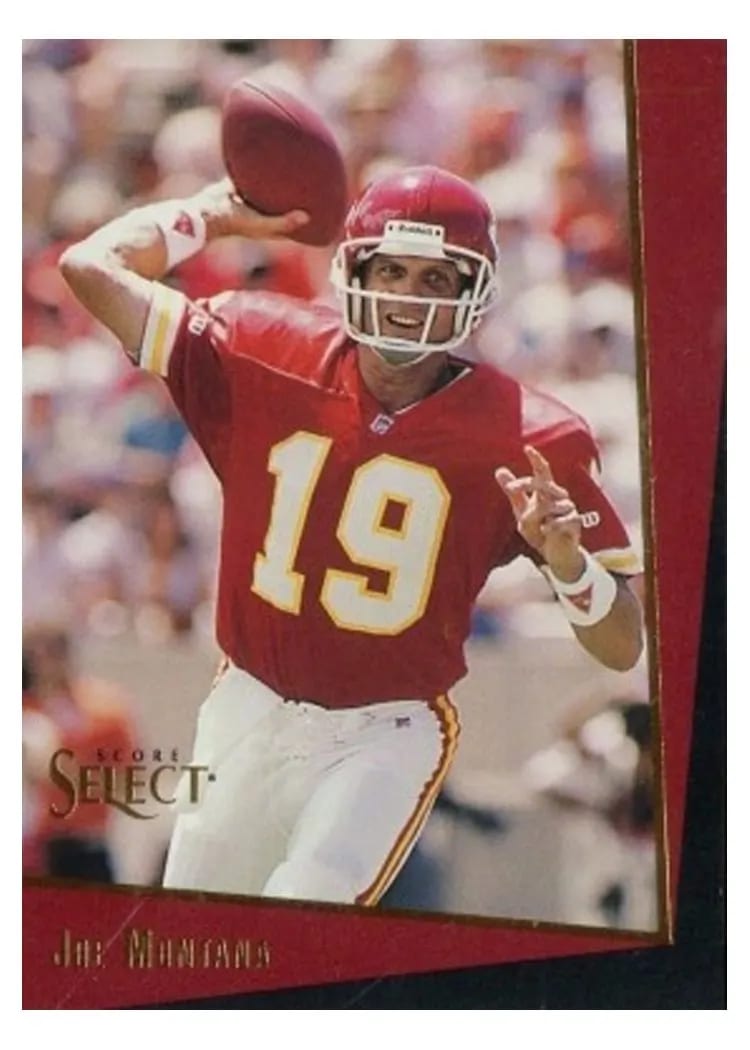 1993 Panini Select Joe Montana #155 card