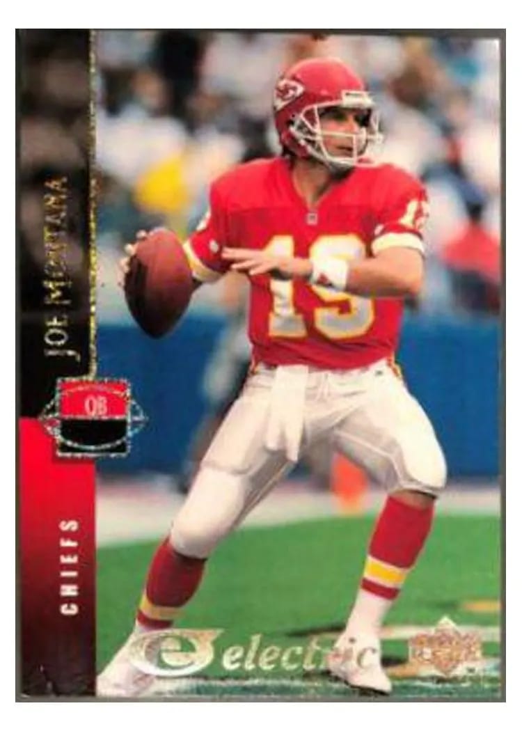 1994 Upper Deck Joe Montana Electric Gold #133 card