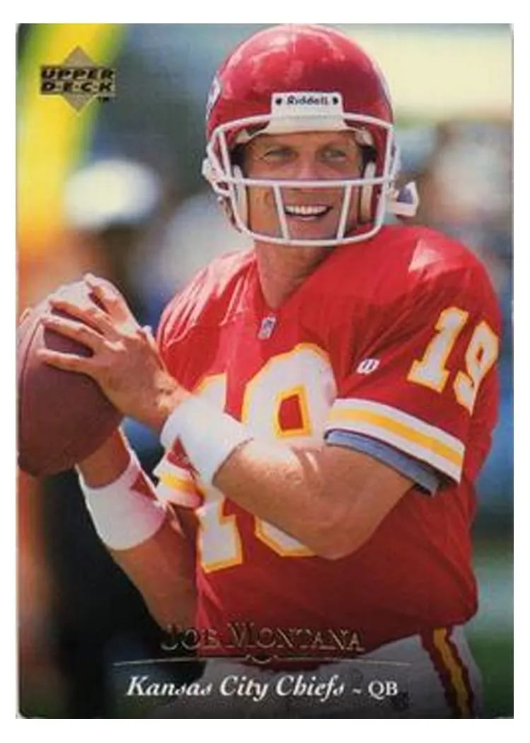 1995 Upper Deck Joe Montana #19 card