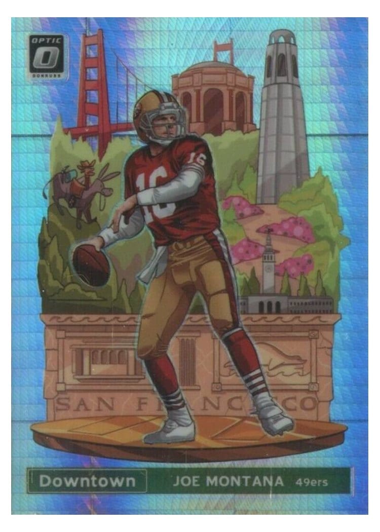 2019 Donruss Optic Downtown Joe Montana #DT-14 card
