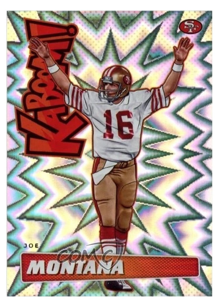 2019 Panini Absolute Kaboom Joe Montana #K-JM card